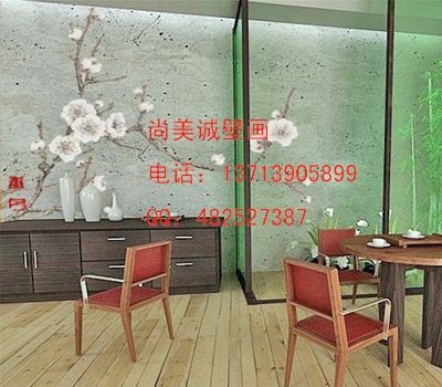 餐厅墙绘
