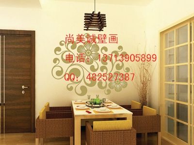 餐厅墙绘